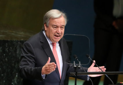 UN chief: 'Pivotal moment' for fighting global warming