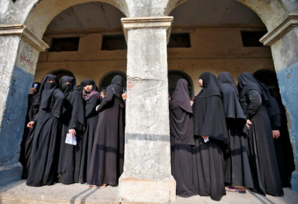 File photo of Muslim women in Ahmedabad, India, by Amit Dave/Reuters