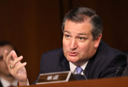 U.S. Senator Ted Cruz (R-TX) speaks during a Senate Judiciary Committee confirmation hearing for U.S. Supreme Court nominee judge Brett Kavanaugh on Capitol Hill in Washington, U.S., September 4, 2018. REUTERS/Chris Wattie - RC1E5FCD9470