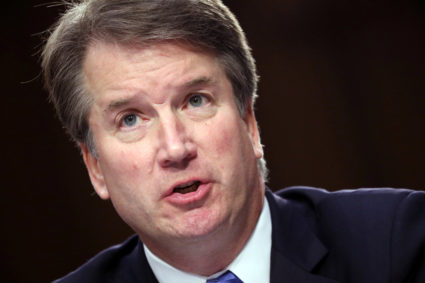 U.S. Supreme Court nominee judge Brett Kavanaugh testifies during his Senate Judiciary Committee confirmation hearing on Capitol Hill in Washington, U.S., September 5, 2018. REUTERS/Chris Wattie