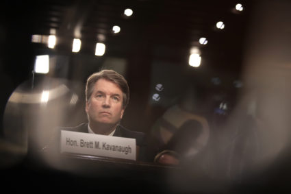 Supreme Court nominee Judge Brett Kavanaugh appears before the Senate Judiciary Committee during his Supreme Court confirmation hearing in the Hart Senate Office Building on Capitol Hill in Washington, D.C. Photo by Drew Angerer/Getty Images