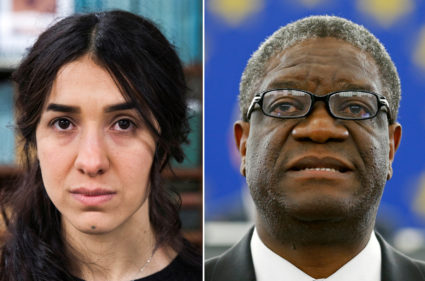 Nobel Peace Prize winners fight rape as &lsquo;a weapon of war&rsquo;
