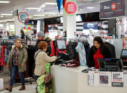 Consumer spending surged at an annual rate of 4 percent in the third quarter. Photo by Kamil Krzaczynski/Reuters