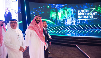 Saudi Crown Prince Mohammed bin Salman attends the Future Investment Initiative Forum in Riyadh. Saudi Arabia is trying to open itself to more foreign investments as part of a long-term plan to overhaul the nation's economy. Photo by Bandar Algaloud/Courtesy of Saudi Royal Court via Reuters