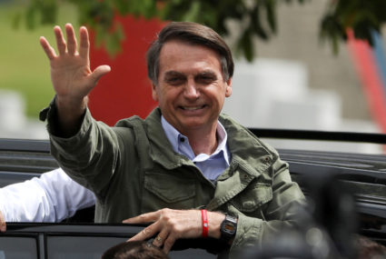 Jair Bolsonaro won Brazil's presidential runoff on Oct. 28. Photo by Pilar Olivares/Reuters