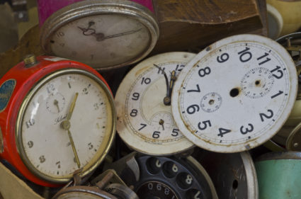 A pile of broken clocks. File Photo by Frank Bienewald/LightRocket via Getty Images