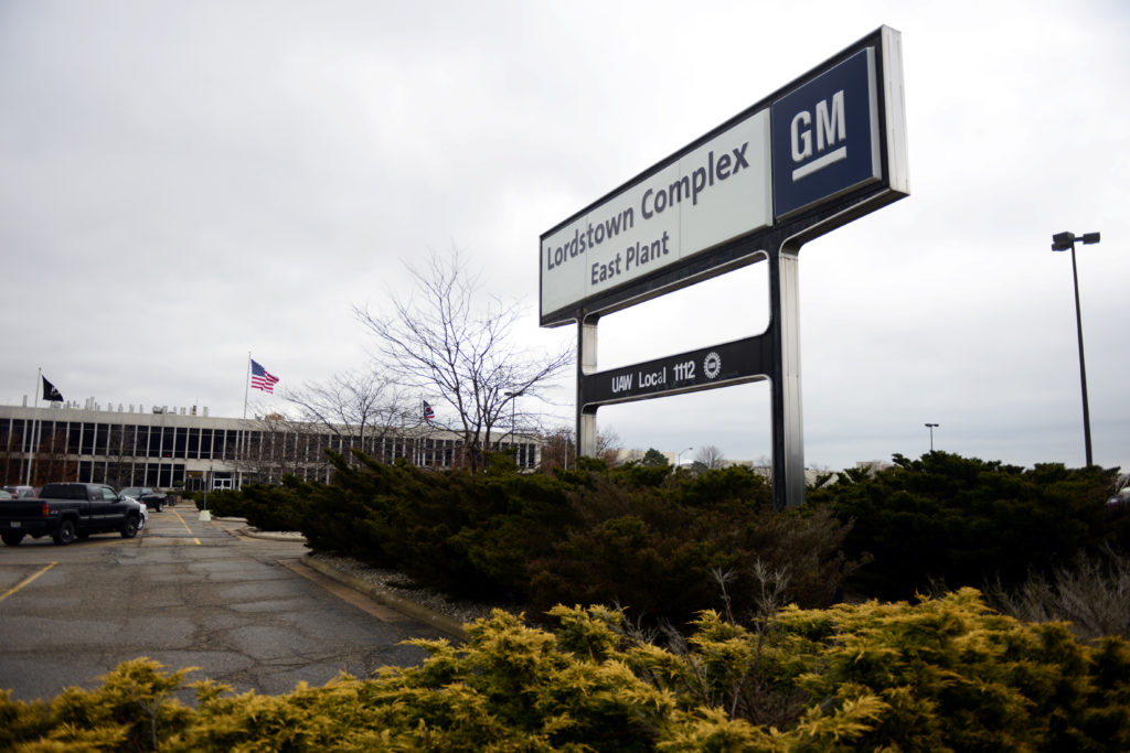 A view of the East Plant entrance of the General Motors Lordstown Complex, an assembly plant in Warren, Ohio, that is slat...