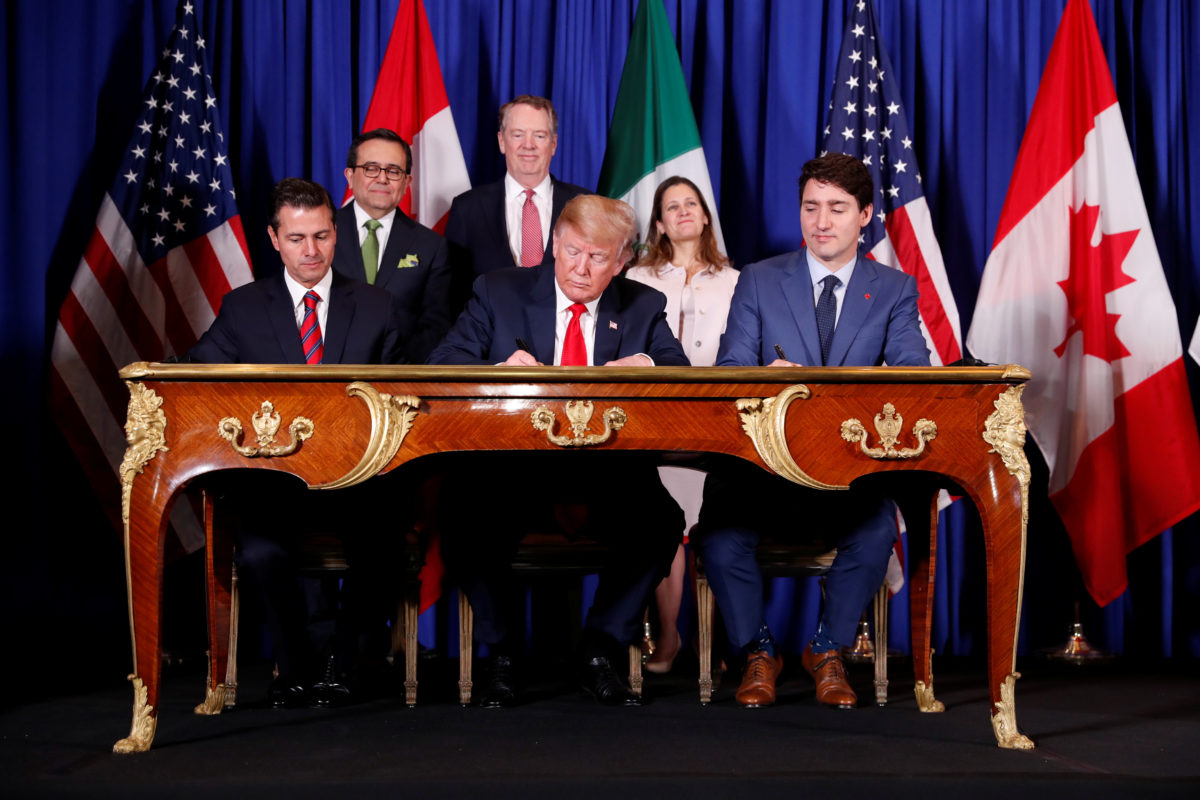 Trump signs new trade pact with Canada, Mexico leaders | PBS News
