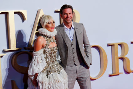 FILE PHOTO: Cast member Lady Gaga and director Bradley Cooper attend the UK premiere of "A Star is Born" in London, Britain, September 27, 2018. Photo by Eddie Keogh/Reuters/File Photo