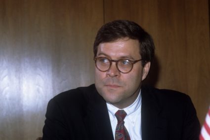 William Barr served as the attorney general in the George H.W. Bush administration from 1991 to 1993. Photo by Gisbert Paech/Getty Images