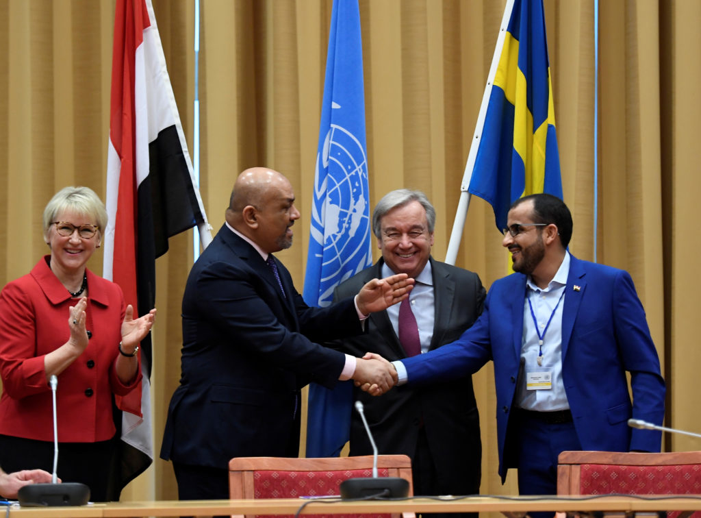 A UN diplomat meeting with officials to discuss peace negotiations in Yemen.