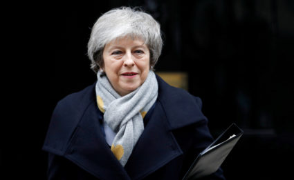 Britain's Prime Minister Theresa May leaves Downing Street in London, Britain, January 15, 2019. Photo by Peter Nicholls/Reuters