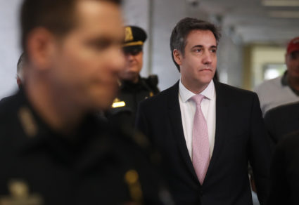 Michael Cohen, former personal lawyer to U.S. President Donald Trump, arrives to testify before the Senate Intelligence Committee in Washington, DC, U.S., on Tuesday, Feb. 26, 2019. Cohen is about to make his long-awaited public appearance before Congress amid partisan debate over how much damage Trump's ex-fixer and longtime lawyer can do to his former boss. Photo by Andrew Harrer/Bloomberg via Getty Images