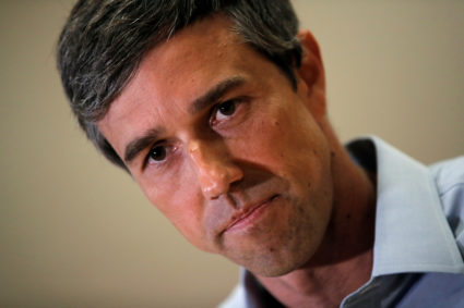 Rep. Beto O'Rourke (D-Texas), candidate for Senate speaks to reporters before a campaign rally in Austin, Texas. Photo by Mike Segar/Reuters