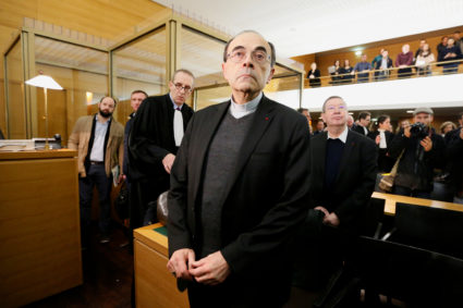 Cardinal Philippe Barbarin, Archbishop of Lyon, arrives to attend his trial, charged with failing to act on historical allegations of sexual abuse of boy scouts by a priest in his diocese, at the courthouse in Lyon, France. Photo by Emmanuel Foudrot/Reuters