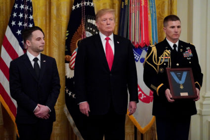 WATCH: Trump awards Medal of Honor to Iraq War hero's family