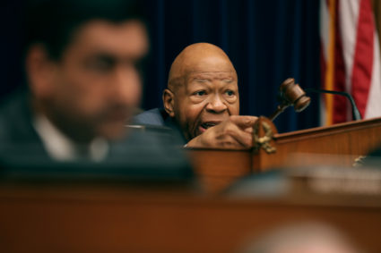 WASHINGTON, DC - FEBRUARY 27: Rep. Elijah Cummings (D-MD) chairs the House Oversight Committee as Michael Cohen, former attorney and fixer for President Donald Trump testifies on Capitol Hill February 27, 2019 in Washington, DC. Last year Cohen was sentenced to three years in prison and ordered to pay a $50,000 fine for tax evasion, making false statements to a financial institution, unlawful excessive campaign contributions and lying to Congress as part of special counsel Robert Mueller's investigation into Russian meddling in the 2016 presidential elections. (Photo by Chip Somodevilla/Getty Images)