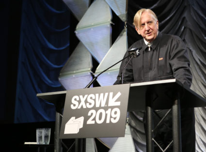 AUSTIN, TX - MARCH 13: T Bone Burnett speaks onstage at Music Keynote: T Bone Burnett during the 2019 SXSW Conference and Festivals at Hilton Austin on March 13, 2019 in Austin, Texas. (Photo by Travis P Ball/Getty Images for SXSW)