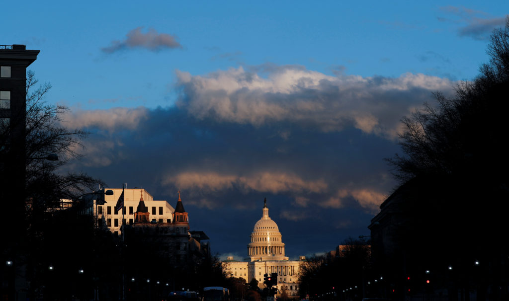 The U.S. Capitol is seen after Special Counsel Robert Mueller handed in his report to Attorney General William Barr on his...