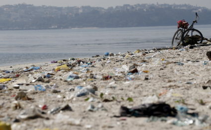 Rubbish is pictured at Fundao beach, on the banks of the Guanabara Bay, in Rio de Janeiro, Brazil on July 30, 2015. Photo by Sergio Moraes/Reuters