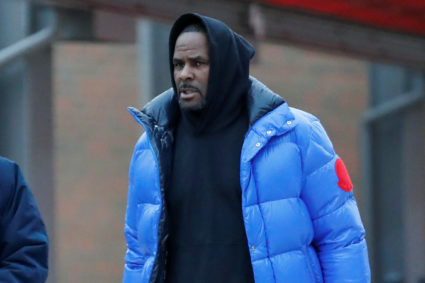 R. Kelly leaves Cook County jail in Chicago, Illinois, on February 25, 2019. Photo by Kamil Krzaczynski/Reuters