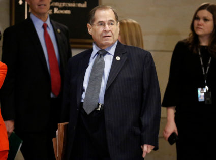 Rep. Jerry Nadler (D-NY) arrives for a House Democratic Caucus meeting to choose leaders for the 116th Congress on Capitol Hill in Washington, U.S., November 28, 2018. Photo by Joshua Roberts/Reuters