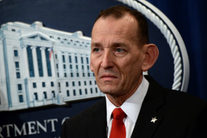 Secret Service Director Randolph Alles participates in a news conference about "significant law enforcement actions related to elder fraud" in Washington, D.C. Photo by Erin Scott/Reuters