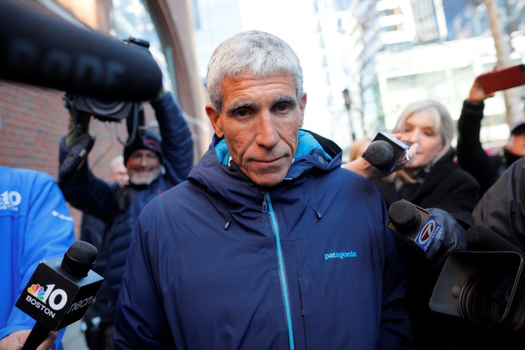 William "Rick" Singer leaves the federal courthouse after facing charges in a nationwide college admissions cheating scheme in Boston, Massachusetts. Photo by Brian Snyder/Reuters