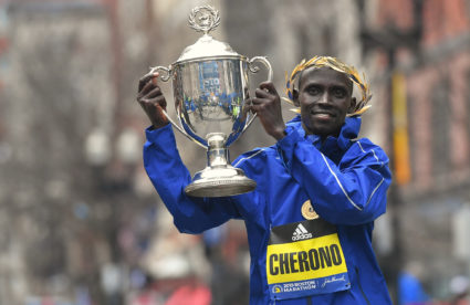 Kenya's Cherono wins men's Boston Marathon in sprint to tape