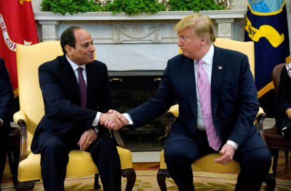 Trump welcomes Egypt's president to the White House
