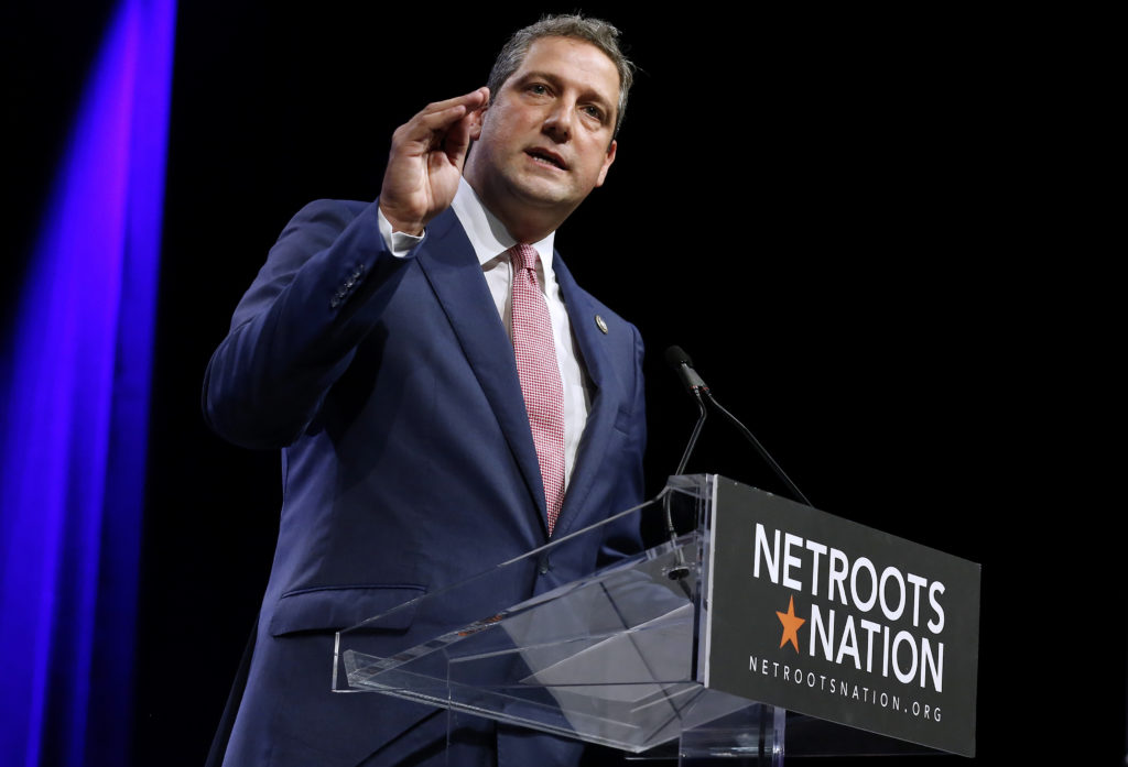 U.S. Representative Tim Ryan, D-Ohio, speaks at the Netroots Nation annual conference for political progressives in New Or...