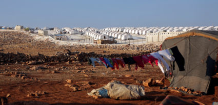 A general view of the refugee camp near Atimah village, Idlib province, Syria September 11 ,2018. Photo by Khalil Ashawi/Reuters