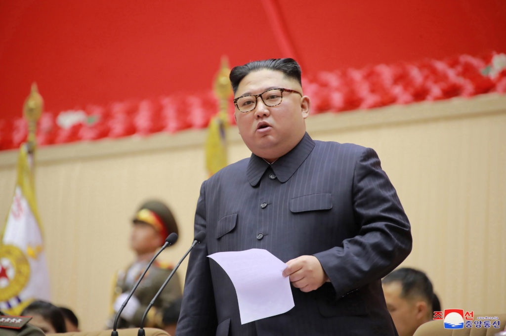 North Korean leader Kim Jong Un holds a military meeting in Pyongyang, North Korea, in this photo released on March 27, 20...