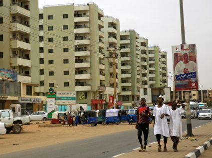 Sudanese children walk along a street in Khartoum, Sudan on June 11, 2019. Photo by Mohamed Nureldin Abdallah/Reuters