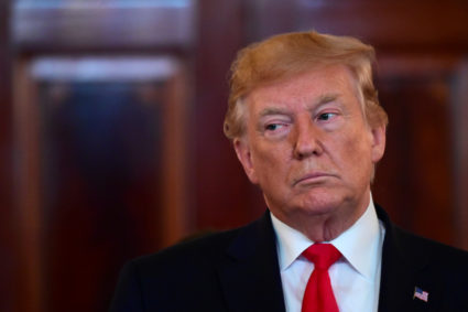 President Donald Trump speaks before signing an executive order aimed at requiring hospitals to be more transparent about prices before charging patients for healthcare services, at the White House in Washington, on June 24, 2019. Photo by Erin Scott/Reuters