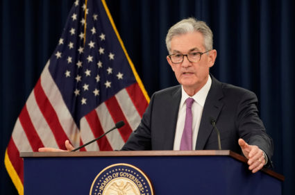 Federal Reserve Chairman Jerome Powell holds a news conference following a two-day Federal Open Market Committee meeting in Washington, U.S., June 19, 2019. Photo by REUTERS/Kevin Lamarque