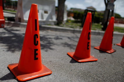 Immigration and Customs Enforcement (ICE) facilities as communities brace for a reported wave of deportation raids across the U.S. by ICE officers, in Miramar, Florida, on July 14, 2019. Photo by Marco Bello/Reuters