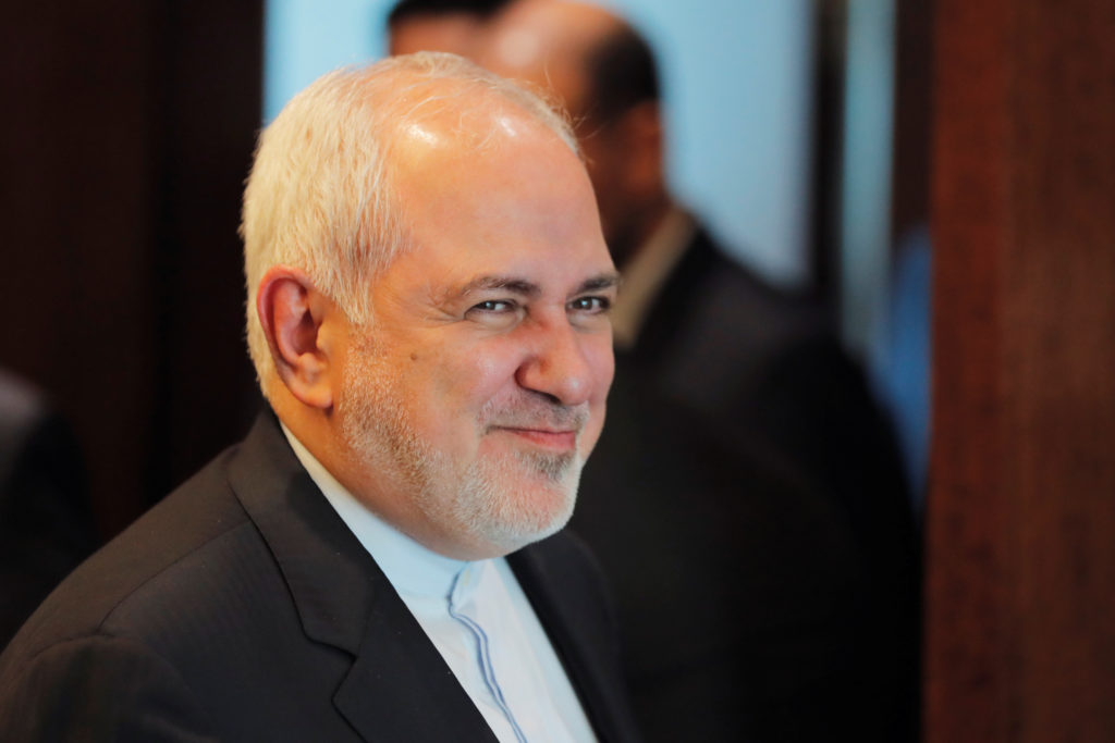 Iranian Foreign Minister Javad Zarif arrives for a meeting at United Nations Headquarters in the Manhattan borough of New ...