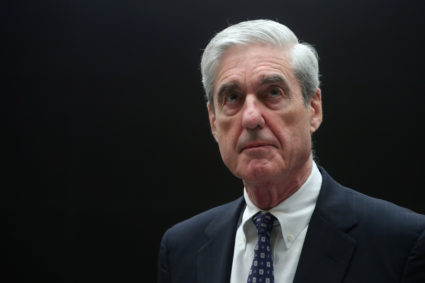 Former Special Counsel Robert Mueller stands before the House Judiciary Committee as he prepares to testify at a hearing on the Office of Special Counsel's investigation into Russian Interference in the 2016 Presidential Election" on Capitol Hill in Washington, D.C. Photo by Jonathan Ernst/Reuters