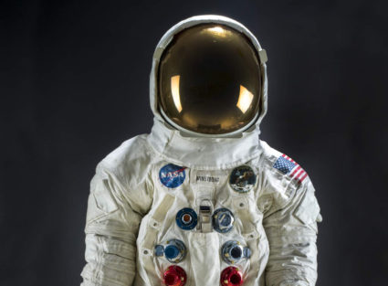 Neil Armstrong's Apollo 11 spacesuit. Photo courtesy: Smithsonian Institution