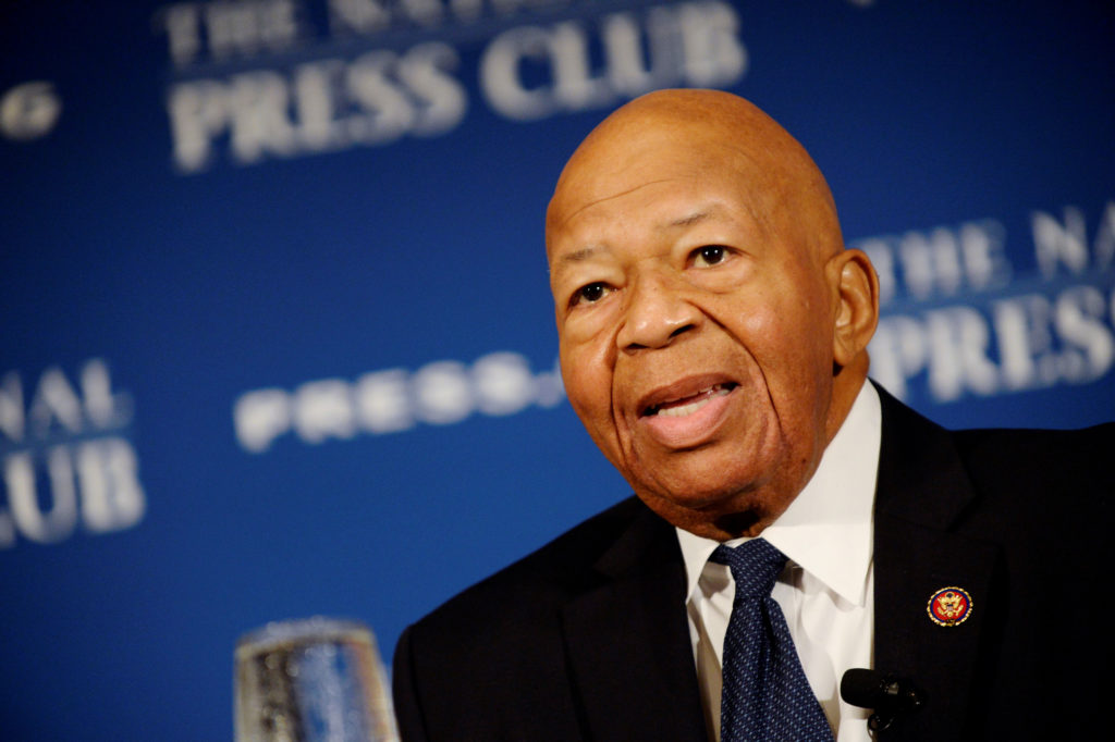 FILE PHOTO: House Oversight and Government Reform Chairman Elijah Cummings (D-MD) addresses a National Press Club luncheon...
