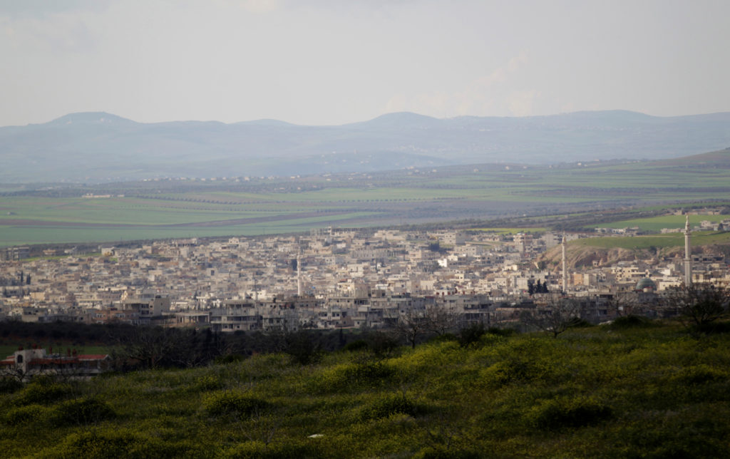 FILE PHOTO: A general view shows Khan Sheikhoun in the southern countryside of Idlib on March 16, 2015. Photo by Khalil As...