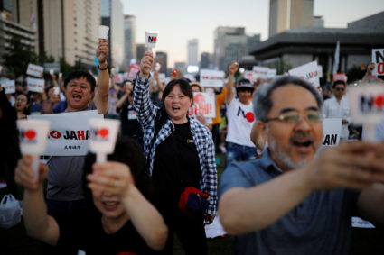 Japan's move to lower South Korea trade status takes effect