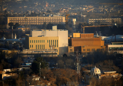 FILE PHOTO - View of the U.S. Embassy (front buildings) in Kabul, Afghanistan, January 20, 2016. Photo by Omar Sobhani/Reuters