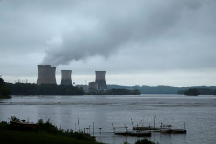 The Three Mile Island Nuclear power plant is pictured from Royalton, Pennsylvania, U.S. May 30, 2017. Photo by Carlo Allegri/Reuters