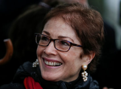 U.S. Ambassador to Ukraine Marie Louise Yovanovitch is seen during a ceremony to mark World AIDS Day in Kiev, Ukraine December 1, 2017. Photo by REUTERS/Gleb Garanich