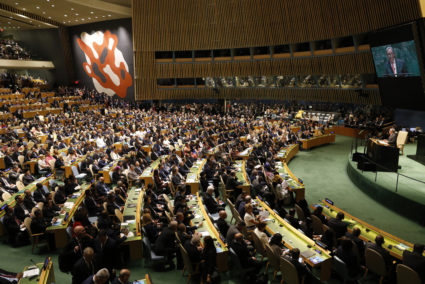 United Nations Secretary General Antonio Guterres addresses the opening of the 74th session of the United Nations General Assembly at U.N. headquarters in New York City, New York, U.S., September 24, 2019. REUTERS/Brendan Mcdermid