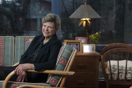 Journalist and author Cokie Roberts photographed in her home in Bethesda, Maryland on February 05, 2019. (Photo by Marvin Joseph/The Washington Post via Getty Images)