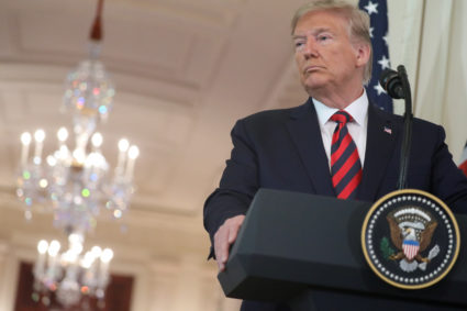 FILE PHOTO: U.S. President Donald Trump holds a joint news conference with Australias Prime Minister Scott Morrison in the East Room of the White House in Washington, U.S., September 20, 2019. Photo by Jonathan Ernst/Reuters.