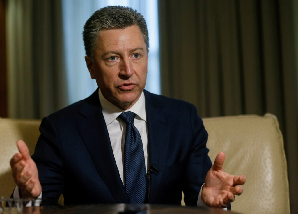 FILE PHOTO - Kurt Volker, former United States Special Representative for Ukraine Negotiations, during an interview in Kie...
